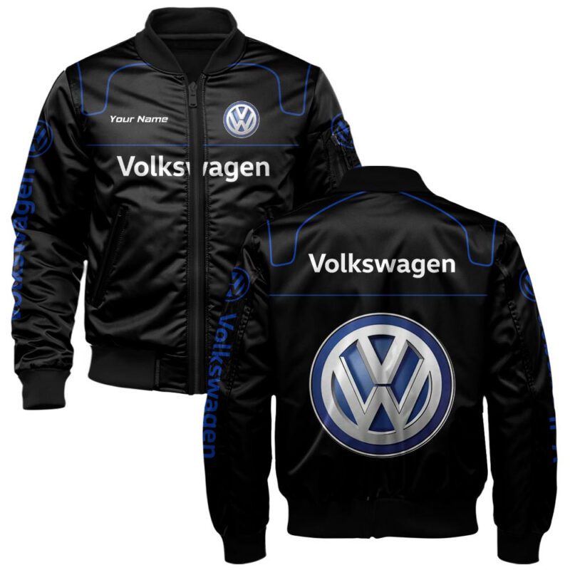 Volkswagen Bomber Jacket For Car-Racing Fans LBB1087