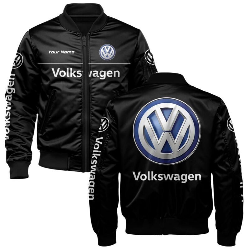 Volkswagen Bomber Jacket For Car-Racing Fans LBB1172