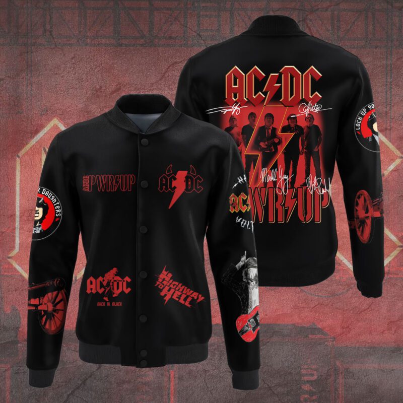 AC/DC Music Baseball Jacket For Fan CFB1258