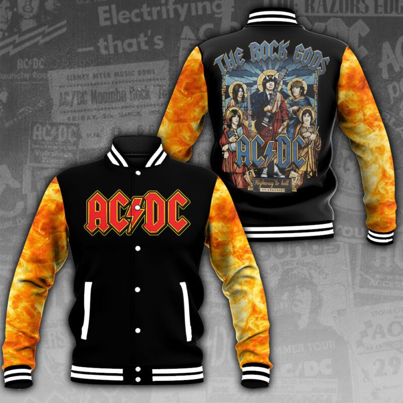 AC/DC Music Baseball Jacket For Fan CFB1265