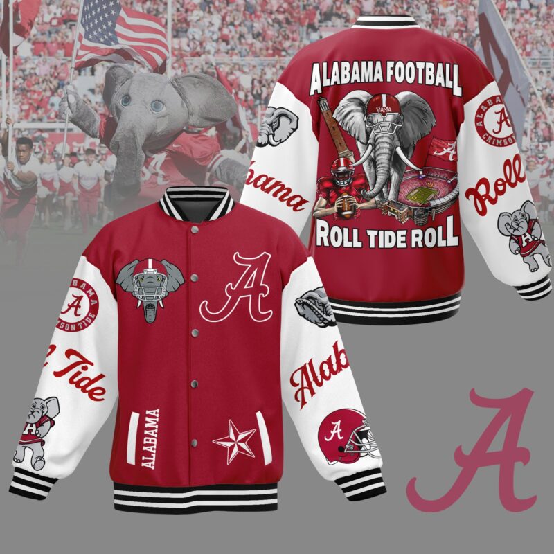 Alabama Crimson Tide NCAA Baseball Jacket For Fan CFB2186