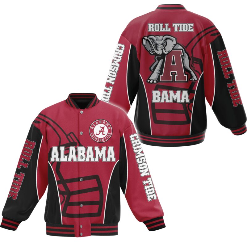 Alabama Crimson Tide NCAA Baseball Jacket For Fan CFB2193