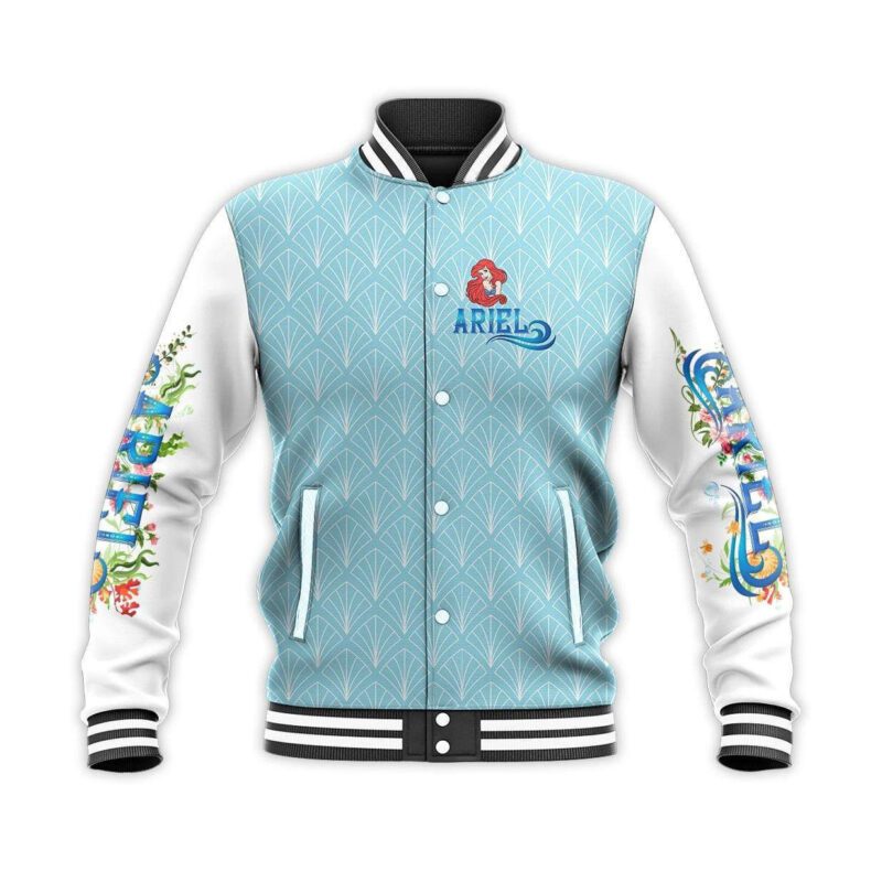 Ariel Disney Baseball Jacket For Fan CFB1118 1