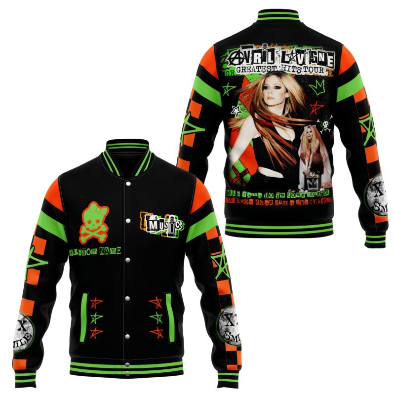 Avril Lavigne Baseball Jacket For Fan CFB2163