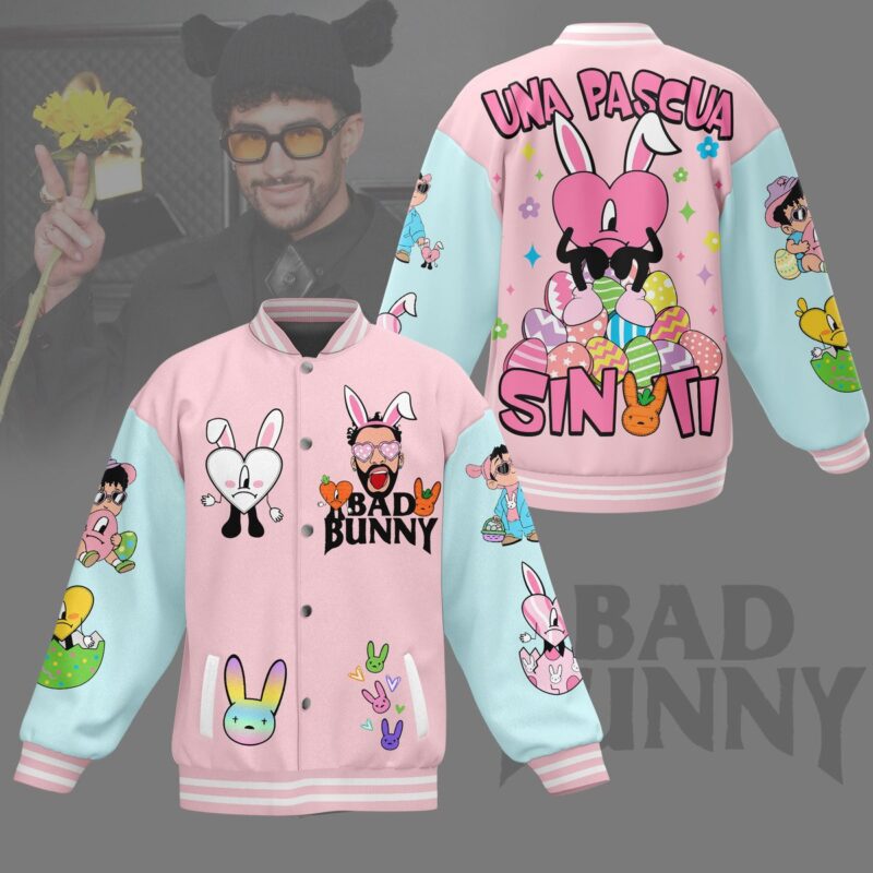 Bad Bunny Baseball Jacket For Fan CFB2156