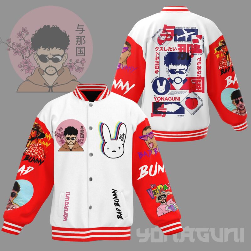 Bad Bunny Baseball Jacket For Fan CFB2157