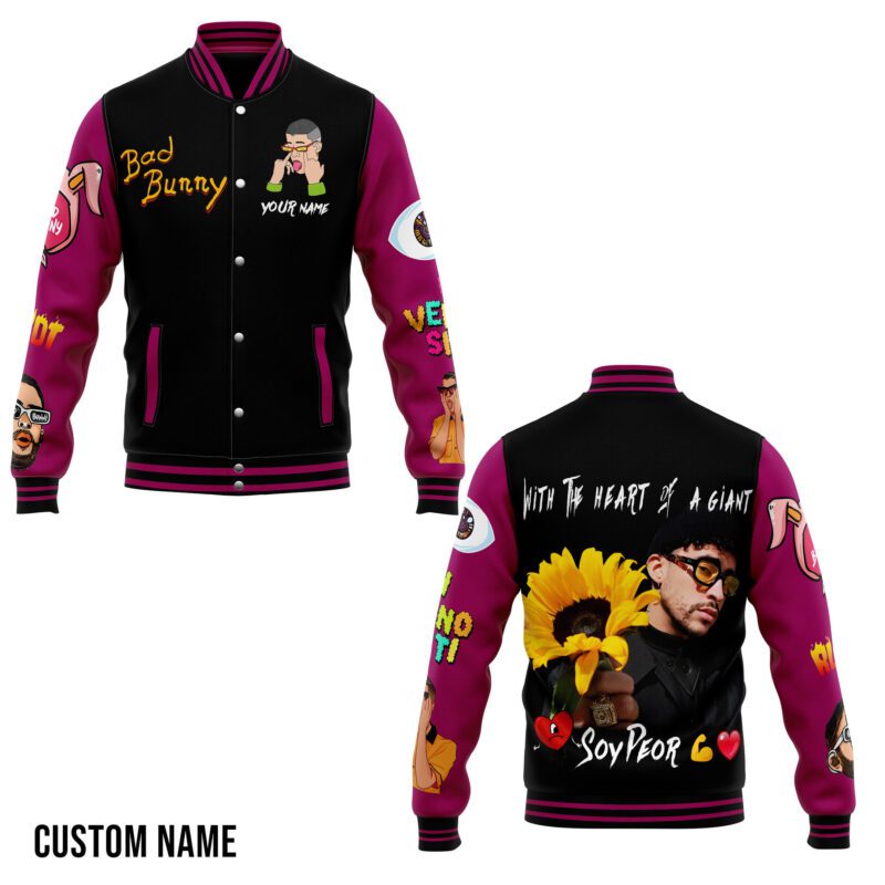 Bad Bunny Baseball Jacket For Fan CFB2160