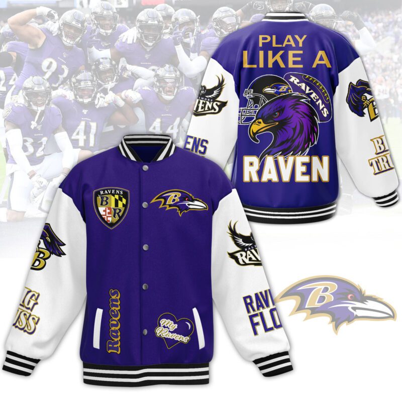 Baltimore Ravens NFL Baseball Jacket For Fan CFB1105