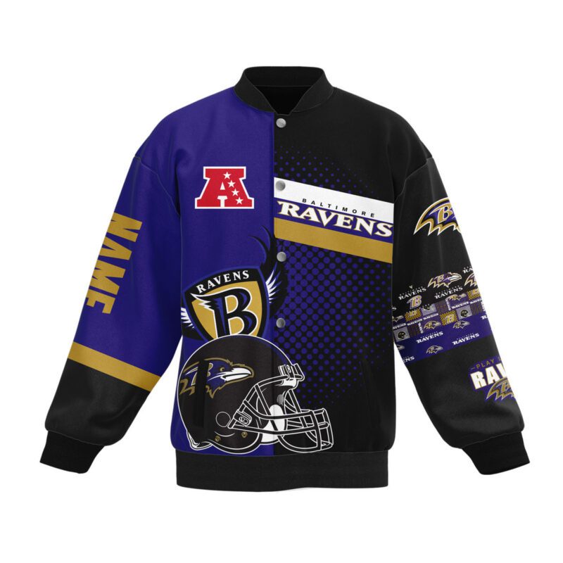 Baltimore Ravens NFL Baseball Jacket For Fan CFB1110 1