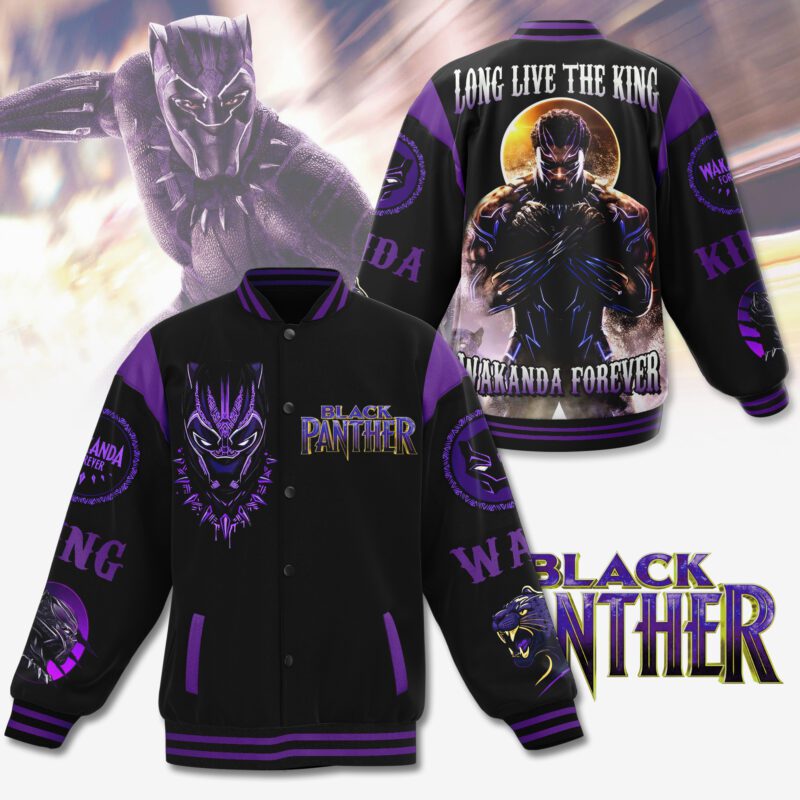 Black Panther Baseball Jacket For Fan CFB2136