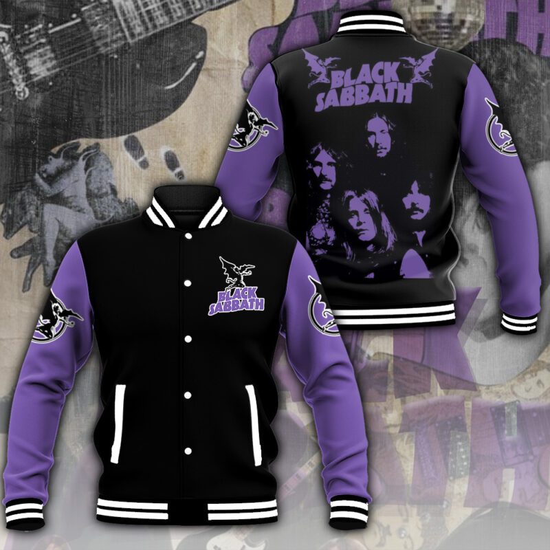 Black Sabbath Music Baseball Jacket For Fan CFB1295