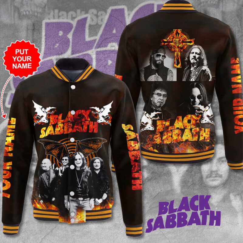 Black Sabbath Music Baseball Jacket For Fan CFB1340