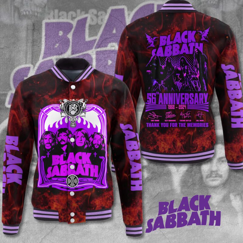 Black Sabbath Music Baseball Jacket For Fan CFB1363