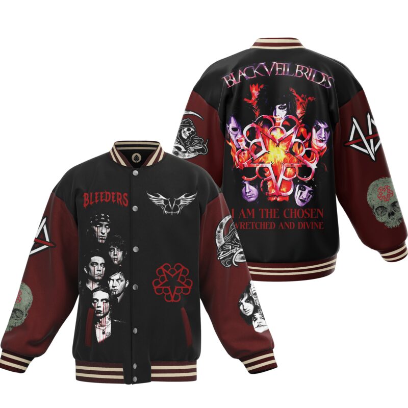 Black Veil Brides Baseball Jacket For Fan CFB1107