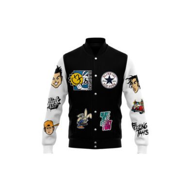Blink 182 Baseball Jacket For Fan CFB2131 1 Blink 182 Baseball Jacket For Fan CFB2131 1