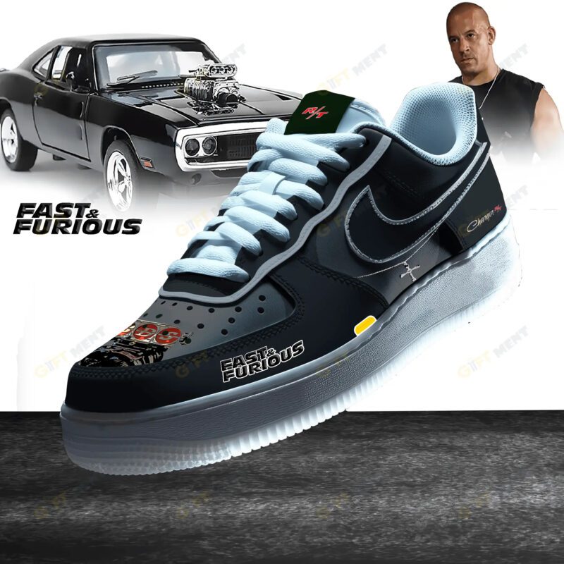 Blown big-block 'Fast & Furious' Dodge Charger tribute AF1 Sneaker Air Force 1 Limited Shoes GFA1028