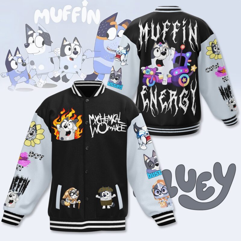 Bluey Baseball Jacket For Fan CFB1030