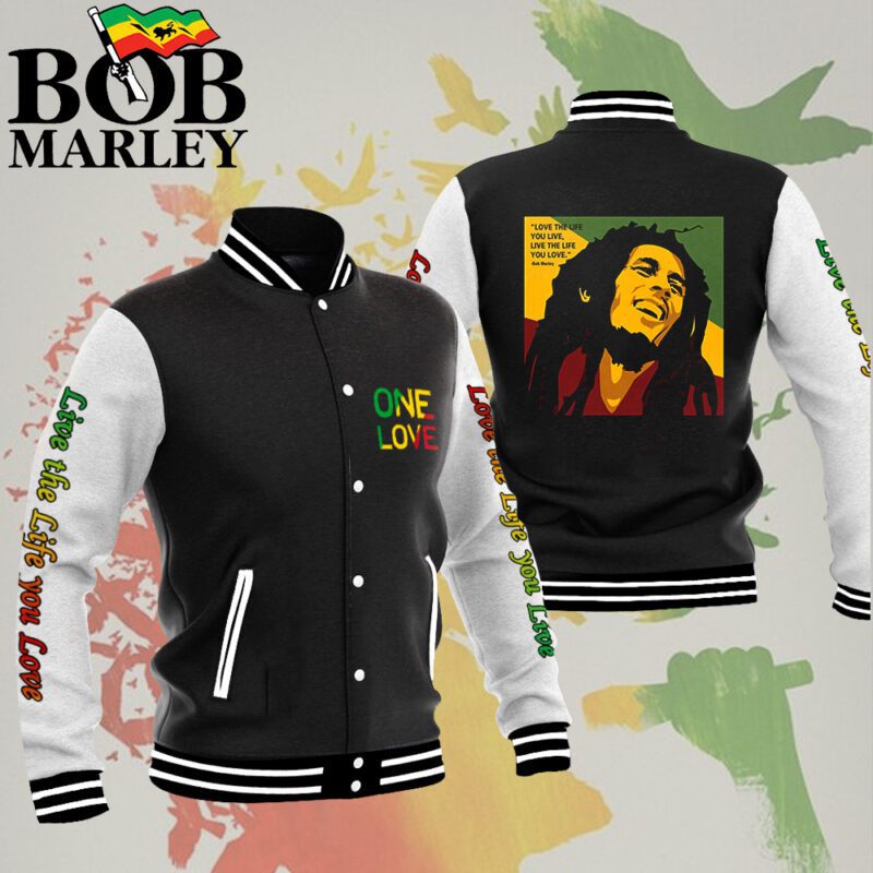 Bob Marley Music Baseball Jacket For Fan CFB1160