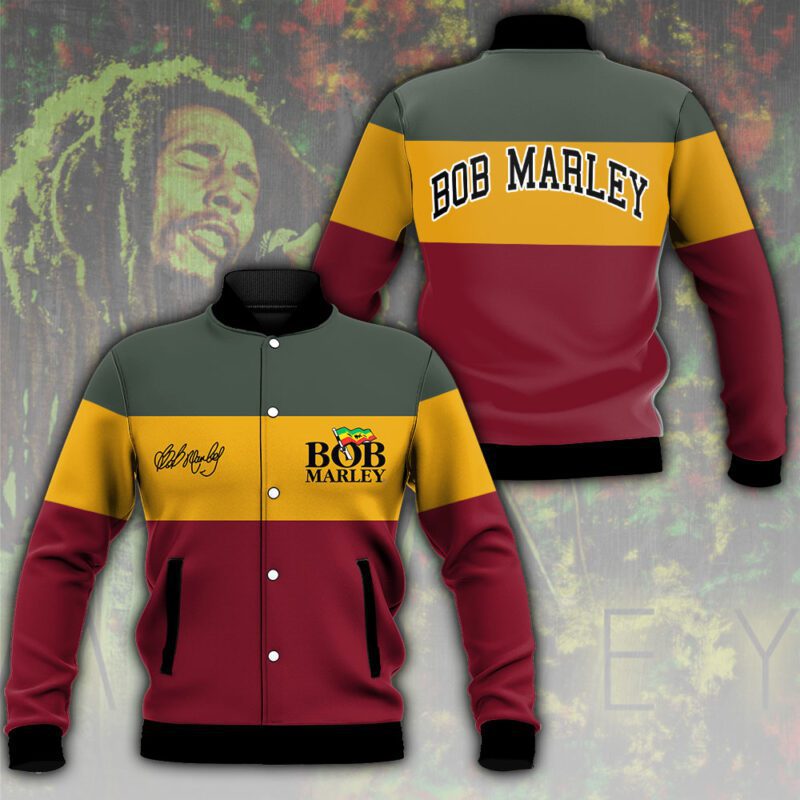 Bob Marley Music Baseball Jacket For Fan CFB1285