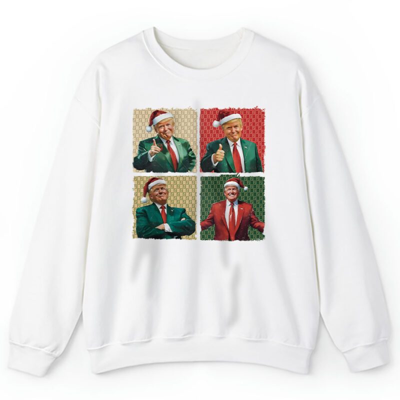 Boho Christmas Trump Happy Holidays Merry Vibes Fendi Unisex Sweatshirt TAS21969 1