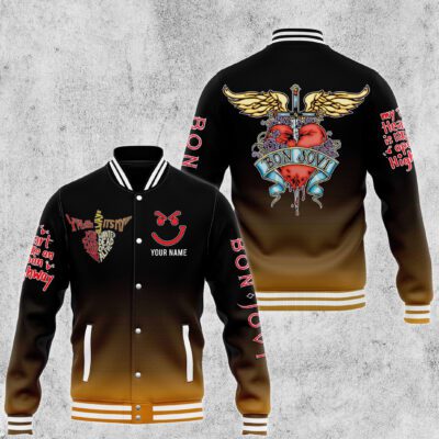 Bon Jovi Baseball Jacket For Fan CFB2117 1
