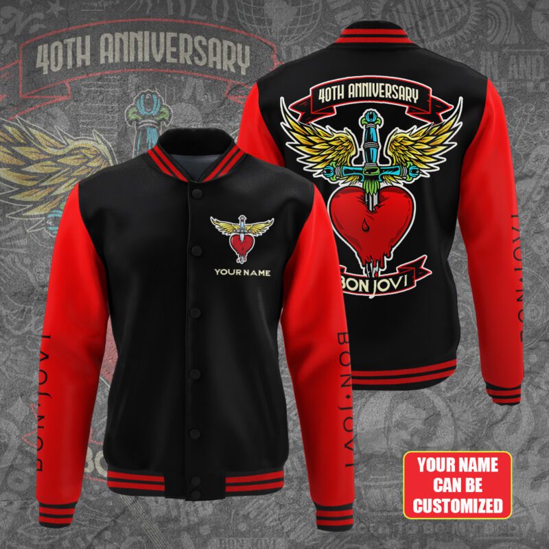 Bon Jovi Music Baseball Jacket For Fan CFB1344