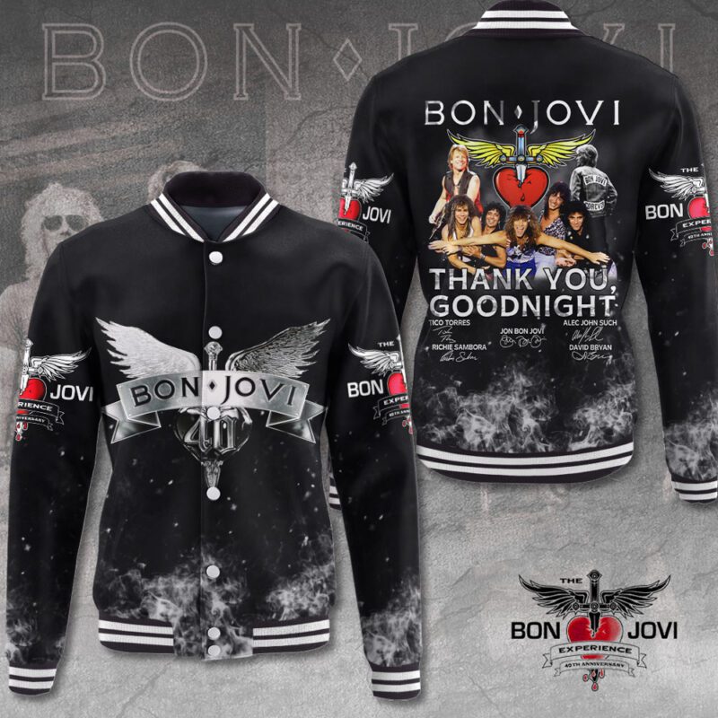 Bon Jovi Music Baseball Jacket For Fan CFB1349