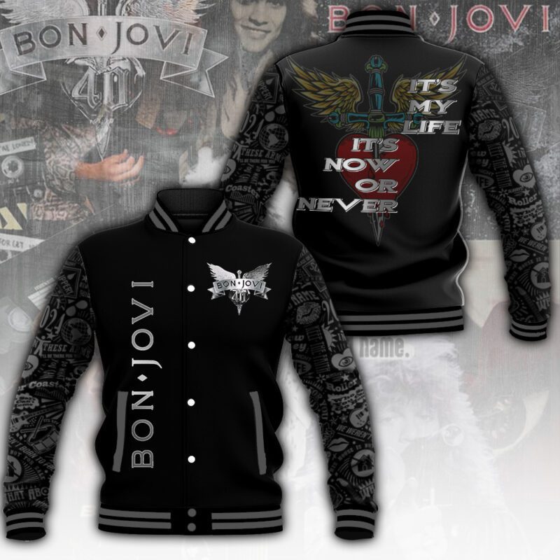 Bon Jovi Music Baseball Jacket For Fan CFB1351