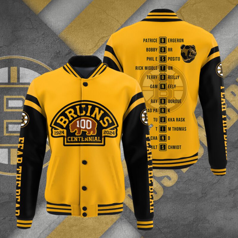 Boston Bruins NHL Baseball Jacket For Fan CFB1237