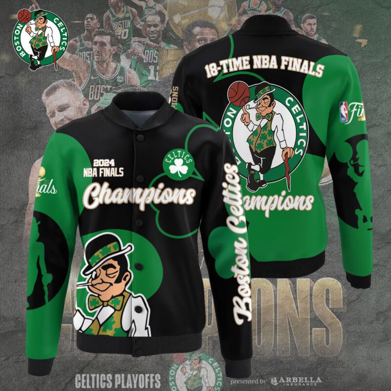 Boston Celtics NBA Baseball Jacket For Fan CFB1389