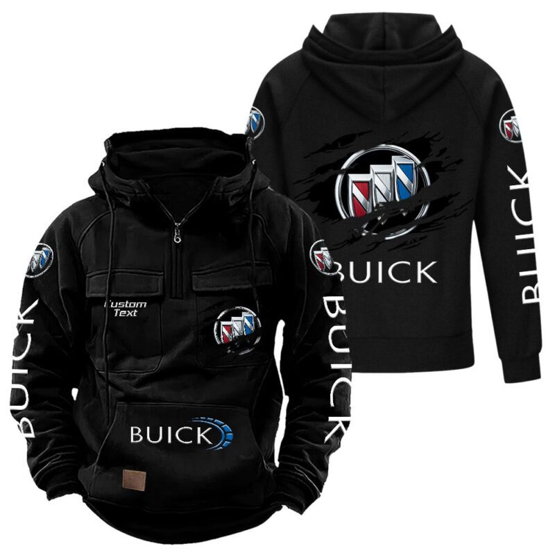 Buick Vintage Quarter Zip Hoodie Retro Hoodie LQZ1055