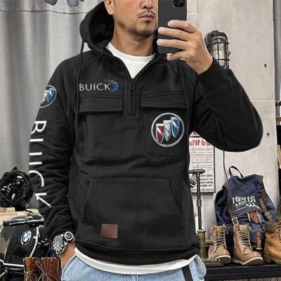 Buick Vintage Quarter Zip Hoodie Retro Hoodie LQZ1115 1 Buick Vintage Quarter Zip Hoodie Retro Hoodie LQZ1115 1