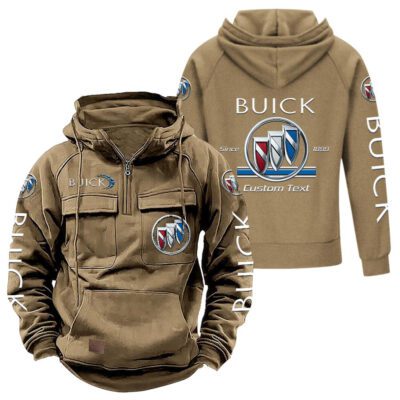 Buick Vintage Quarter Zip Hoodie Retro Hoodie LQZ1115 4 Buick Vintage Quarter Zip Hoodie Retro Hoodie LQZ1115 4