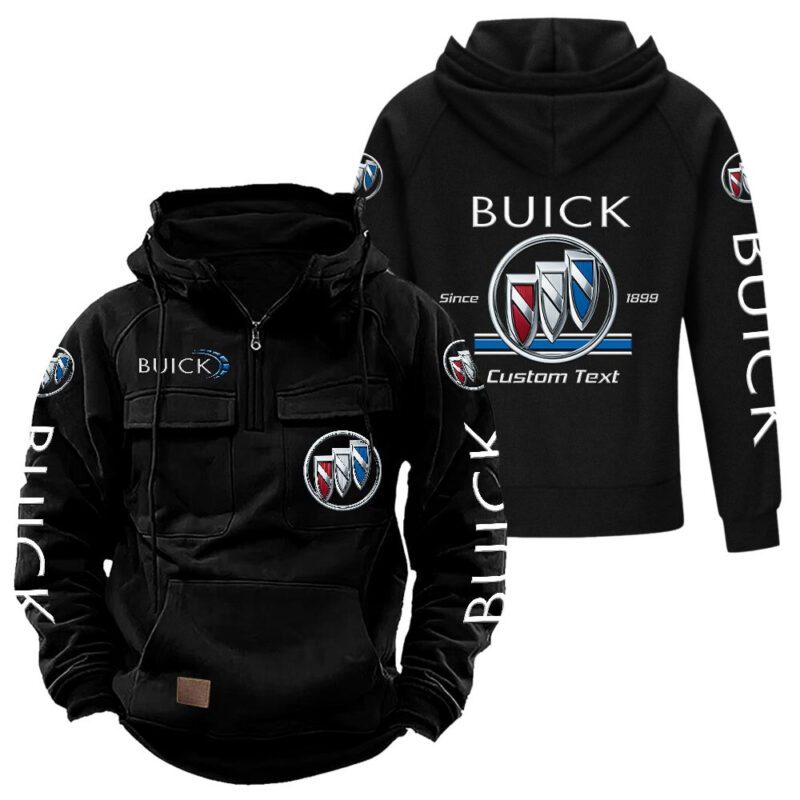 Buick Vintage Quarter Zip Hoodie Retro Hoodie LQZ1115