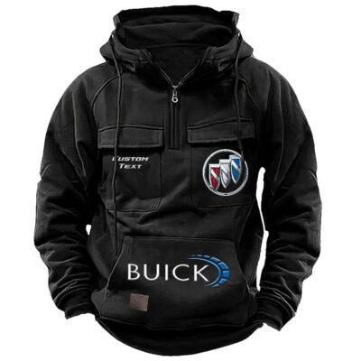 Buick Vintage Quarter Zip Hoodie Retro Hoodie LQZ1494 1