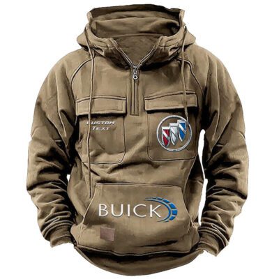 Buick Vintage Quarter Zip Hoodie Retro Hoodie LQZ1494 4
