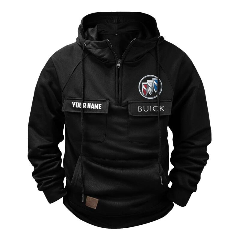 Buick Vintage Quarter Zip Hoodie Retro Hoodie LQZ1532