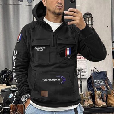 Chevrolet Camaro Vintage Quarter Zip Hoodie Retro Hoodie LQZ1022 1