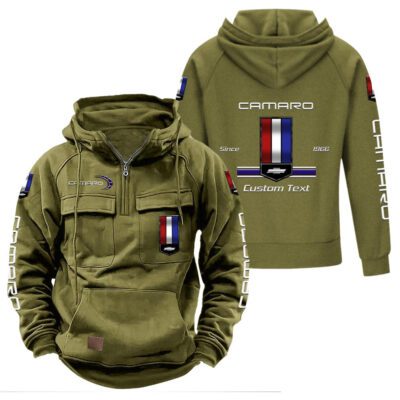Chevrolet Camaro Vintage Quarter Zip Hoodie Retro Hoodie LQZ1149 3