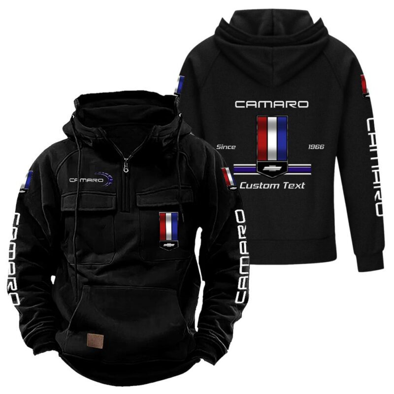 Chevrolet Camaro Vintage Quarter Zip Hoodie Retro Hoodie LQZ1149