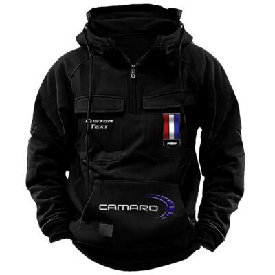 Chevrolet Camaro Vintage Quarter Zip Hoodie Retro Hoodie LQZ1471 1