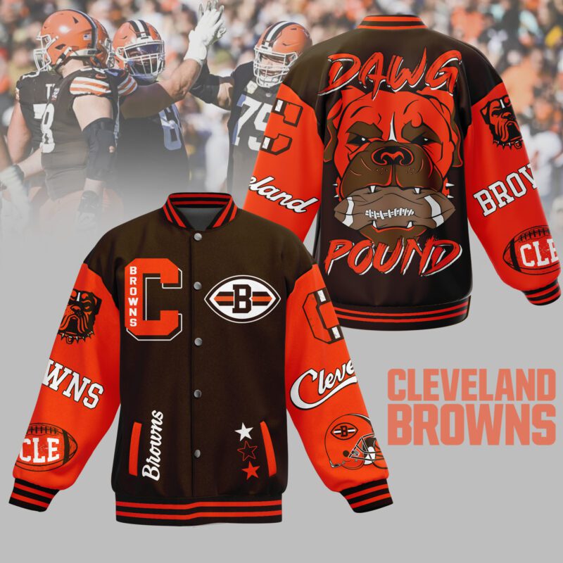 Cleveland Browns NFL Baseball Jacket For Fan CFB2079