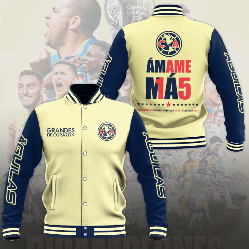 Club America Liga MX Baseball Jacket For Fan CFB1370