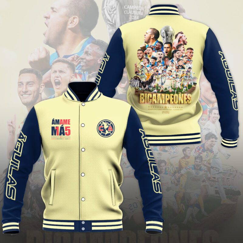 Club America Liga MX Baseball Jacket For Fan CFB1372