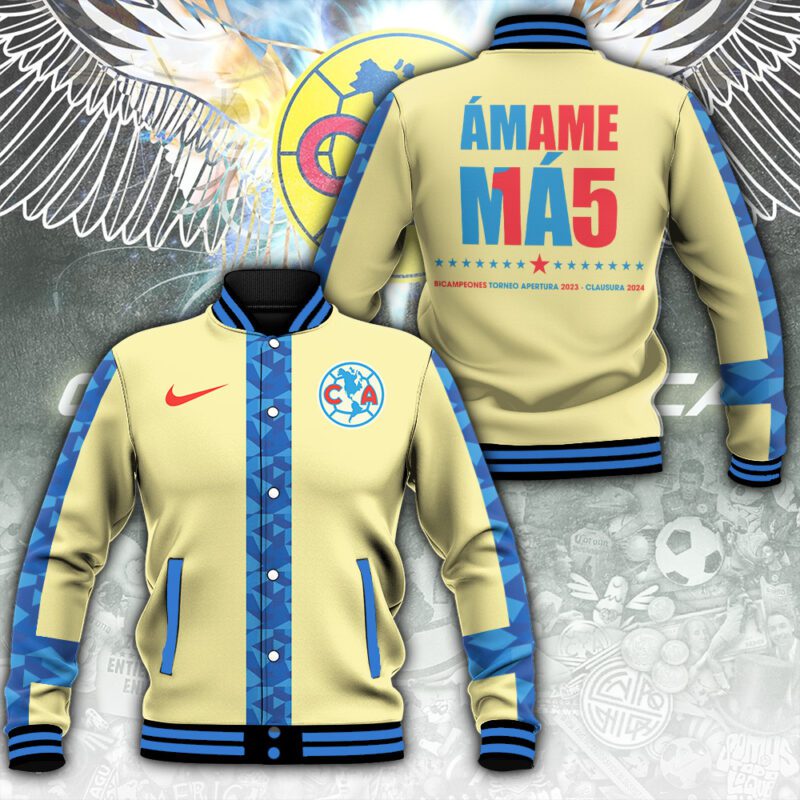 Club America Liga MX Baseball Jacket For Fan CFB1375