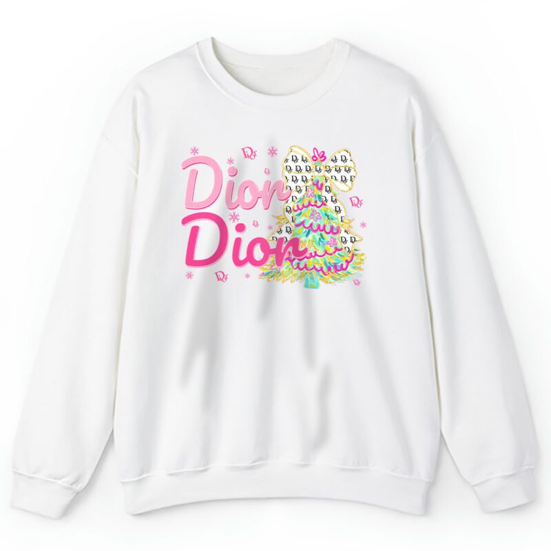 Colorful Glitter Holly Jolly Coquette Christmas Tree Dior Unisex Sweatshirt TAS21995 1