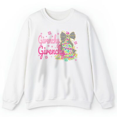 Colorful Glitter Holly Jolly Coquette Christmas Tree Givenchy Unisex Sweatshirt TAS21999 1