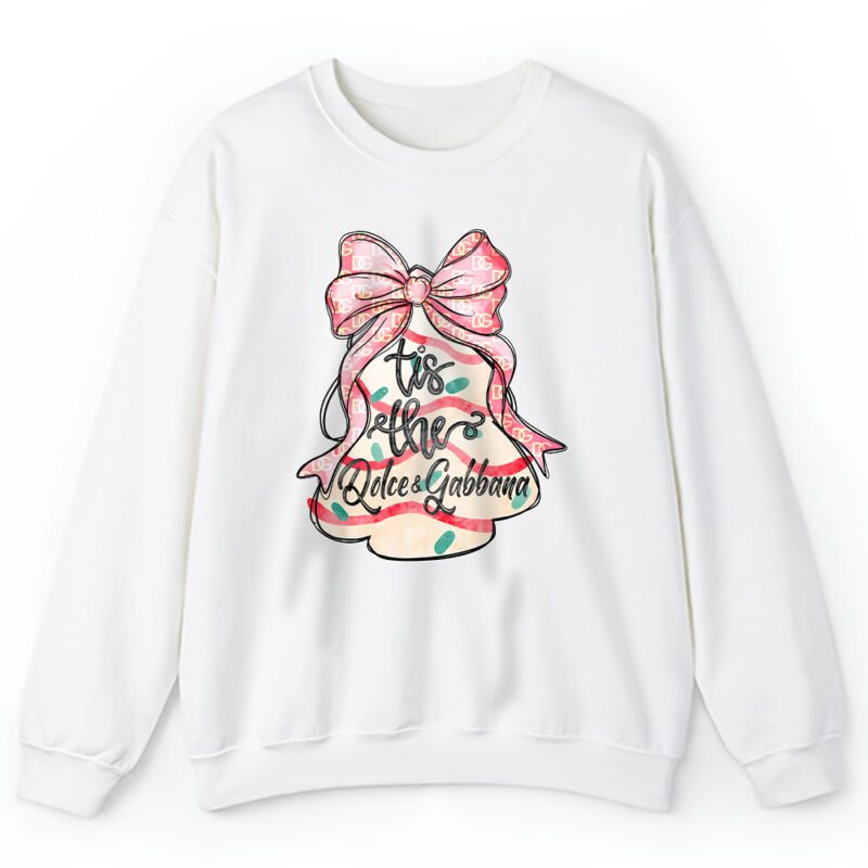 Coquette Christmas Tree Cakes Dolce Gabbana Unisex Sweatshirt TAS21985 1