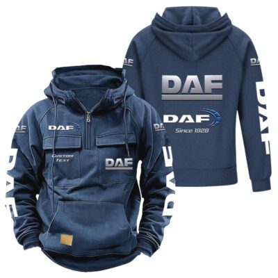 DAF Vintage Quarter Zip Hoodie Retro Hoodie LQZ1356 2