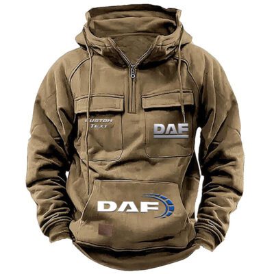 DAF Vintage Quarter Zip Hoodie Retro Hoodie LQZ1469 4